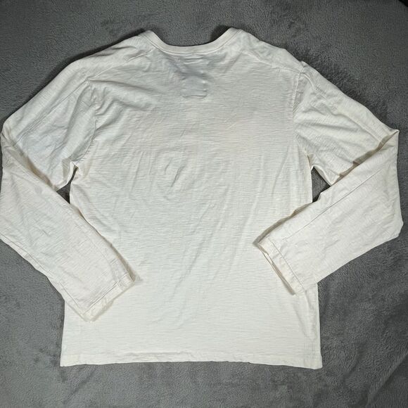 Cultural Revolution‎ Shirt Men's XXL Long Sleeve Button Up Neck Two Pocket Beige - Picture 14 of 14